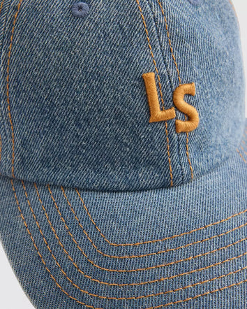 levi's® monogram 字母棒球帽 | 男裝   004BS0002OS- Light Indigo  – Levi's 香港