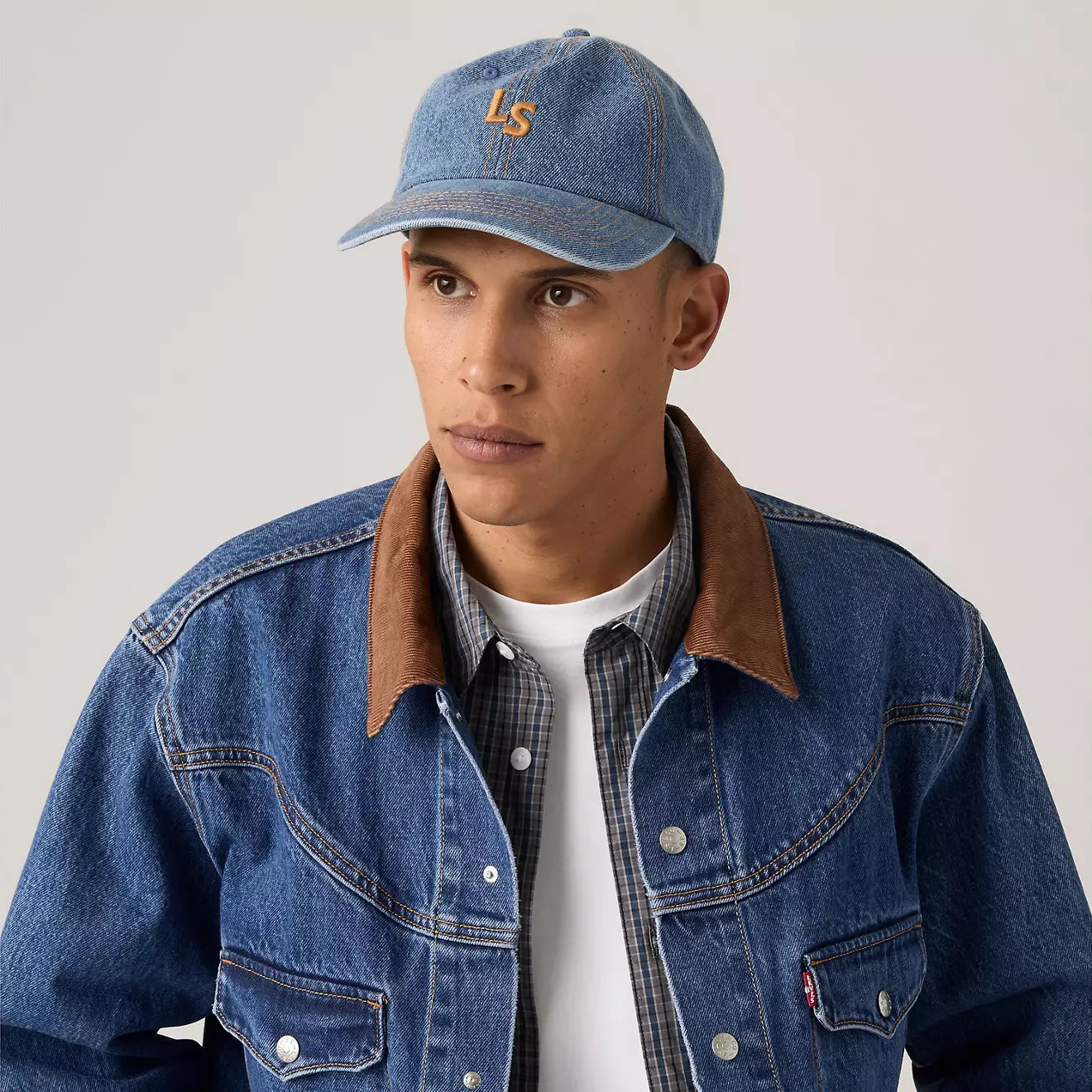 levi's® men's monogram cap 004BS0002OS- Light Indigo – Levi's Hong Kong