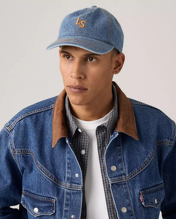 levi's® monogram 字母棒球帽 | 男裝   004BS0002OS- Light Indigo  – Levi's 香港