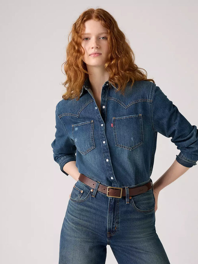 levi's® women's rectangle buckle belt 004CH000180- Neutral  – Levi's Hong Kong