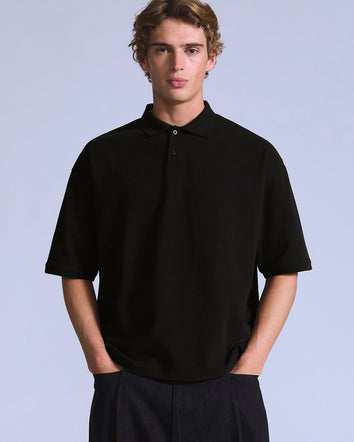 levi's® blue tab™ cropped polo 恤 | 男裝 004TK0001M- Black  – Levi's 香港