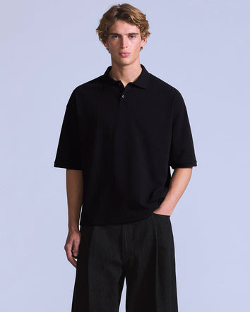 levi's® blue tab™ cropped polo 恤 | 男裝 004TK0001M- Black  – Levi's 香港