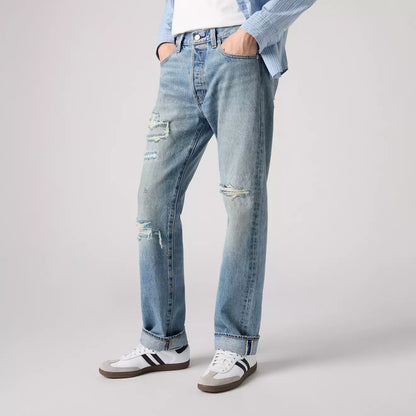 Levi's®  501® 經典直腳牛仔褲 | 男裝 - Medium Wash | Levi's HK