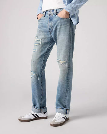 levi's®  501® 經典直腳牛仔褲 | 男裝 - medium wash | levi's hk 0050137362832 Medium Wash  – Levi's 香港