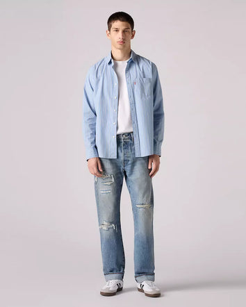 levi's®  501® 經典直腳牛仔褲 | 男裝 - medium wash | levi's hk 0050137362832 Medium Wash  – Levi's 香港