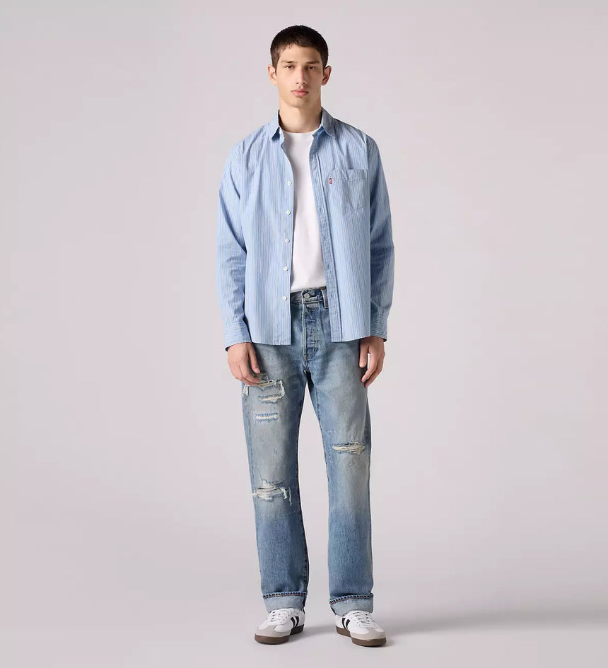 levi's®  501® 經典直腳牛仔褲 | 男裝 - medium wash | levi's hk 0050137362832 Medium Wash – Levi's 香港