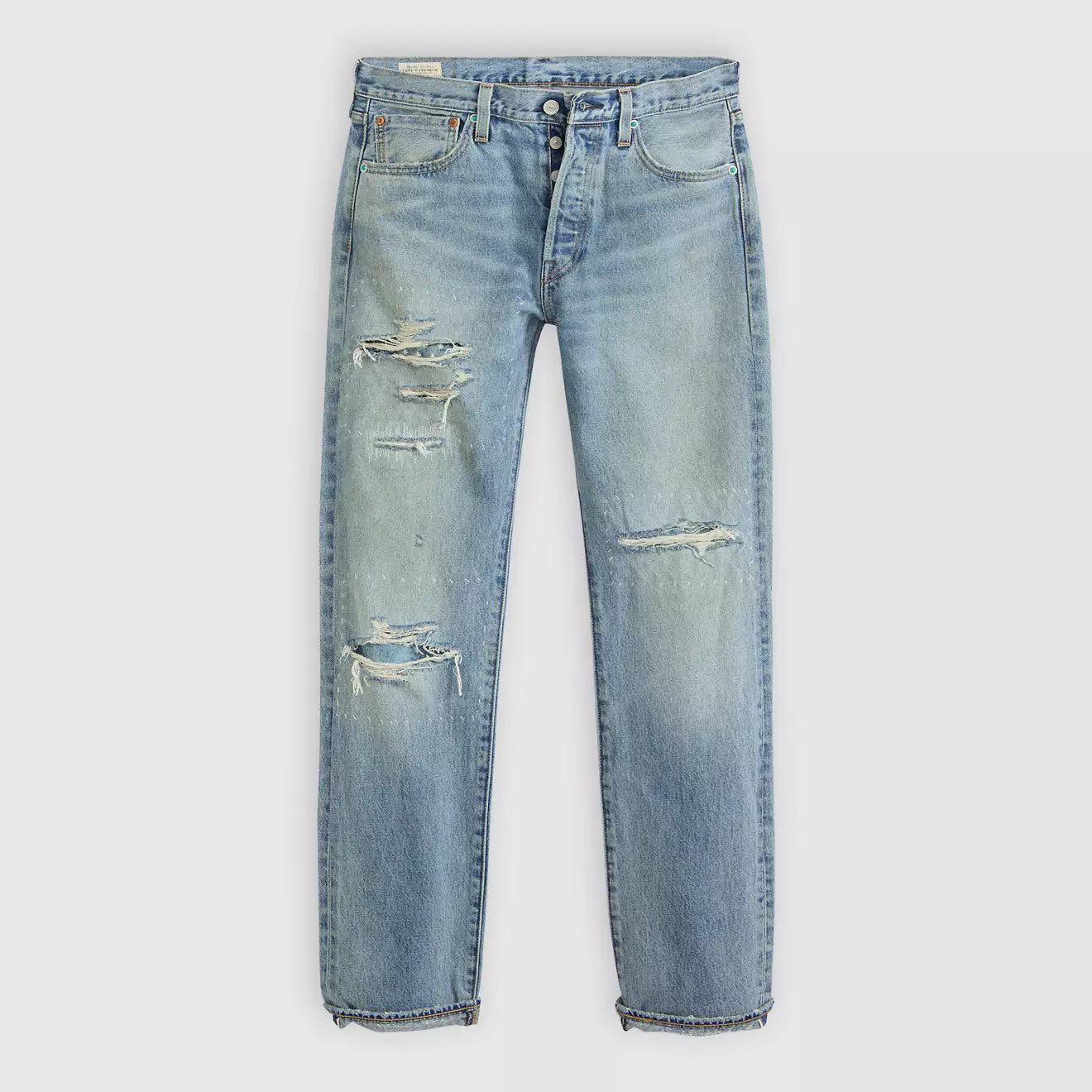 Levi's®  501® 經典直腳牛仔褲 | 男裝 - Medium Wash | Levi's HK