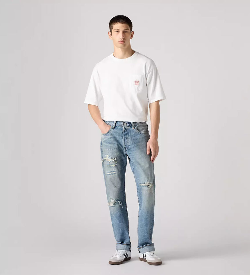 levi's®  501® 經典直腳牛仔褲 | 男裝 - medium wash | levi's hk 0050137362832 Medium Wash – Levi's 香港