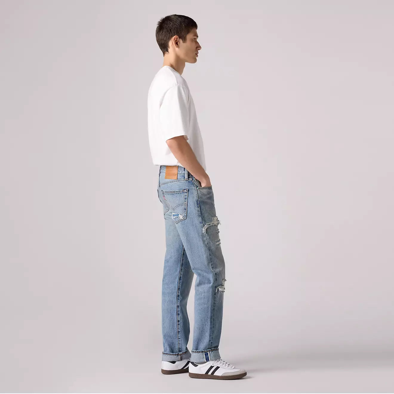Levi's®  501® 經典直腳牛仔褲 | 男裝 - Medium Wash | Levi's HK