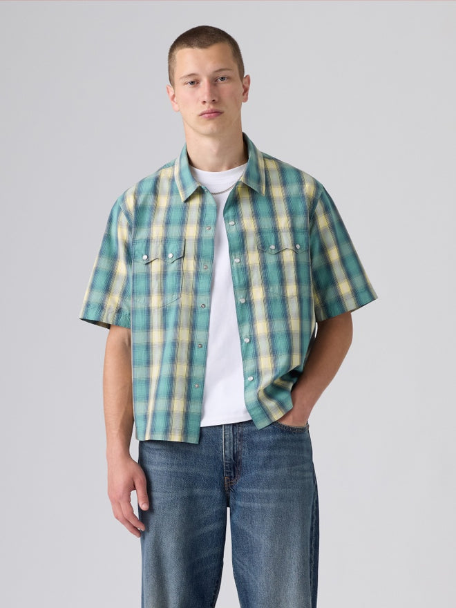 levi's® short-sleeve boxy 西部襯衫 | 男裝   005H70007S- Multicolor  – Levi's 香港