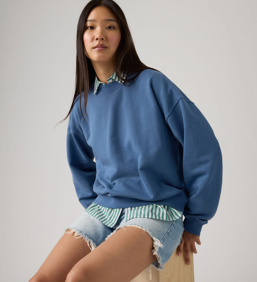 levi's® 復古寬鬆衛衣 | 女裝 006DW0000XS- Blue – Levi's 香港