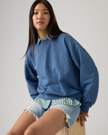 levi's® women's vintage boxy sweatshirt 006DW0000XS- Blue  – Levi's Hong Kong