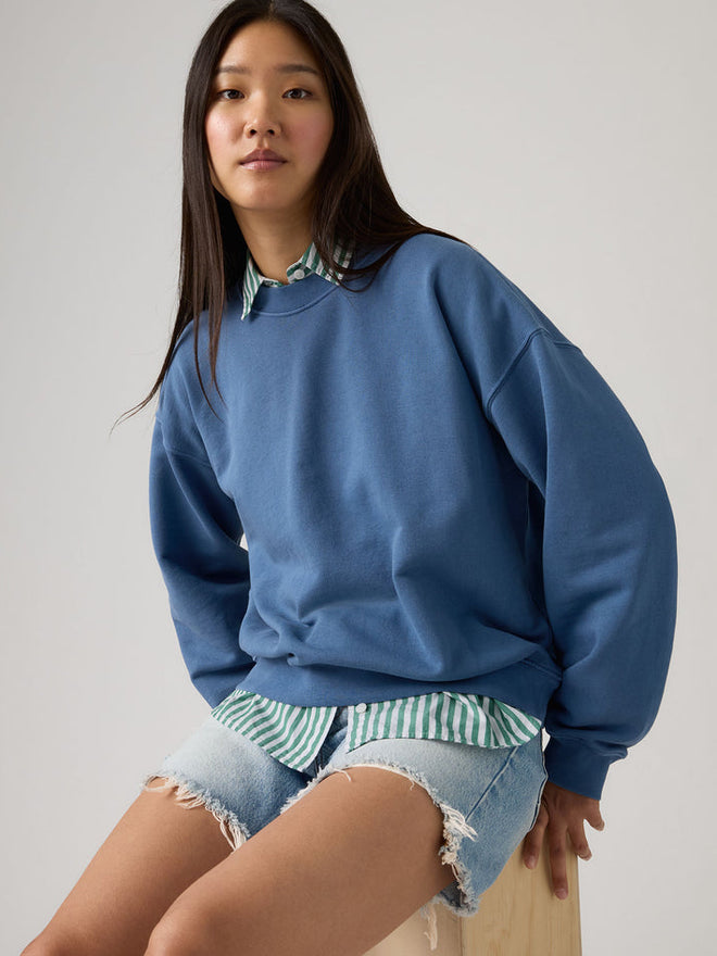 levi's® 復古寬鬆衛衣 | 女裝 006DW0000XS- Blue  – Levi's 香港