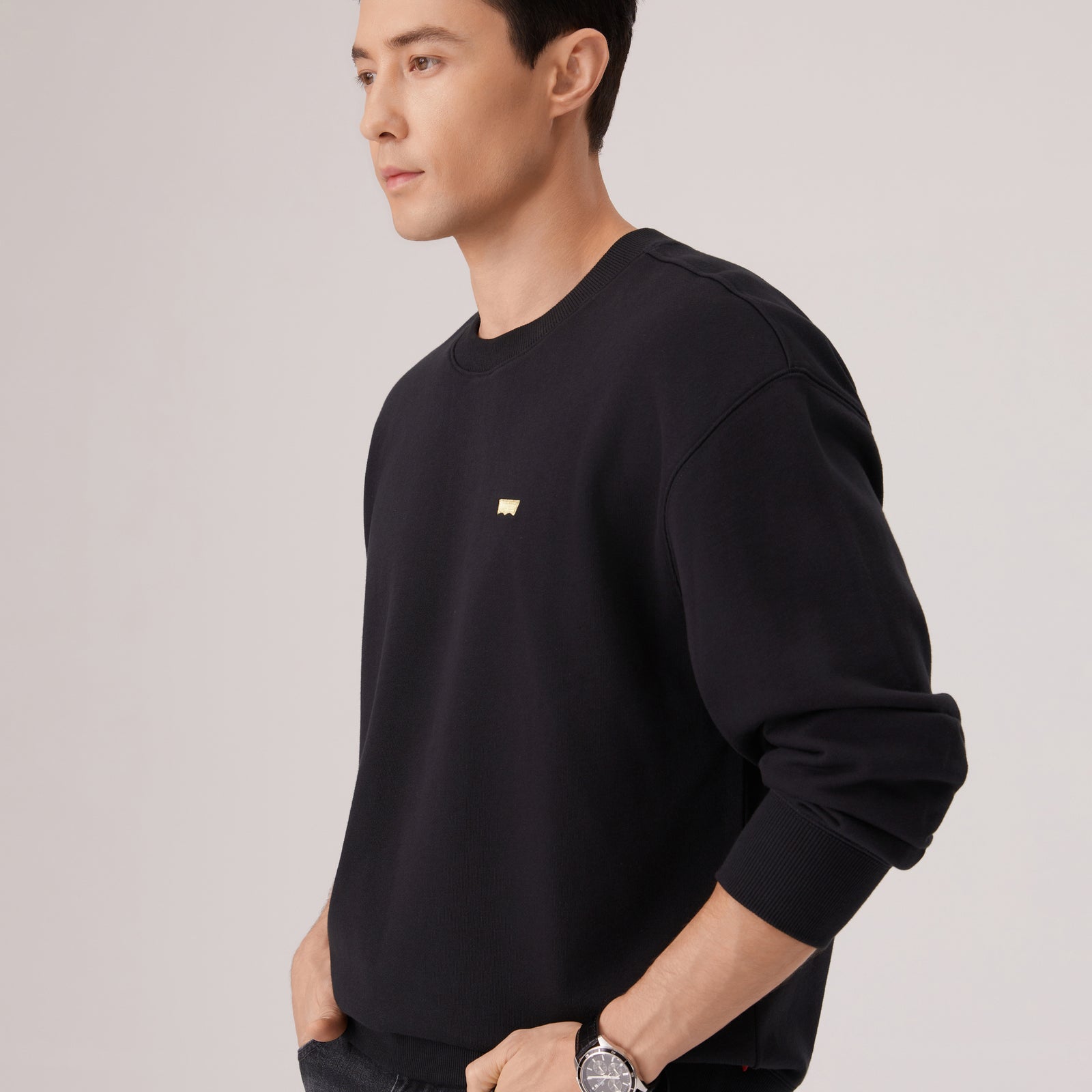levi's® men's cny relaxed crew sweatshirt 006P50001XS- Black – Levi's Hong Kong