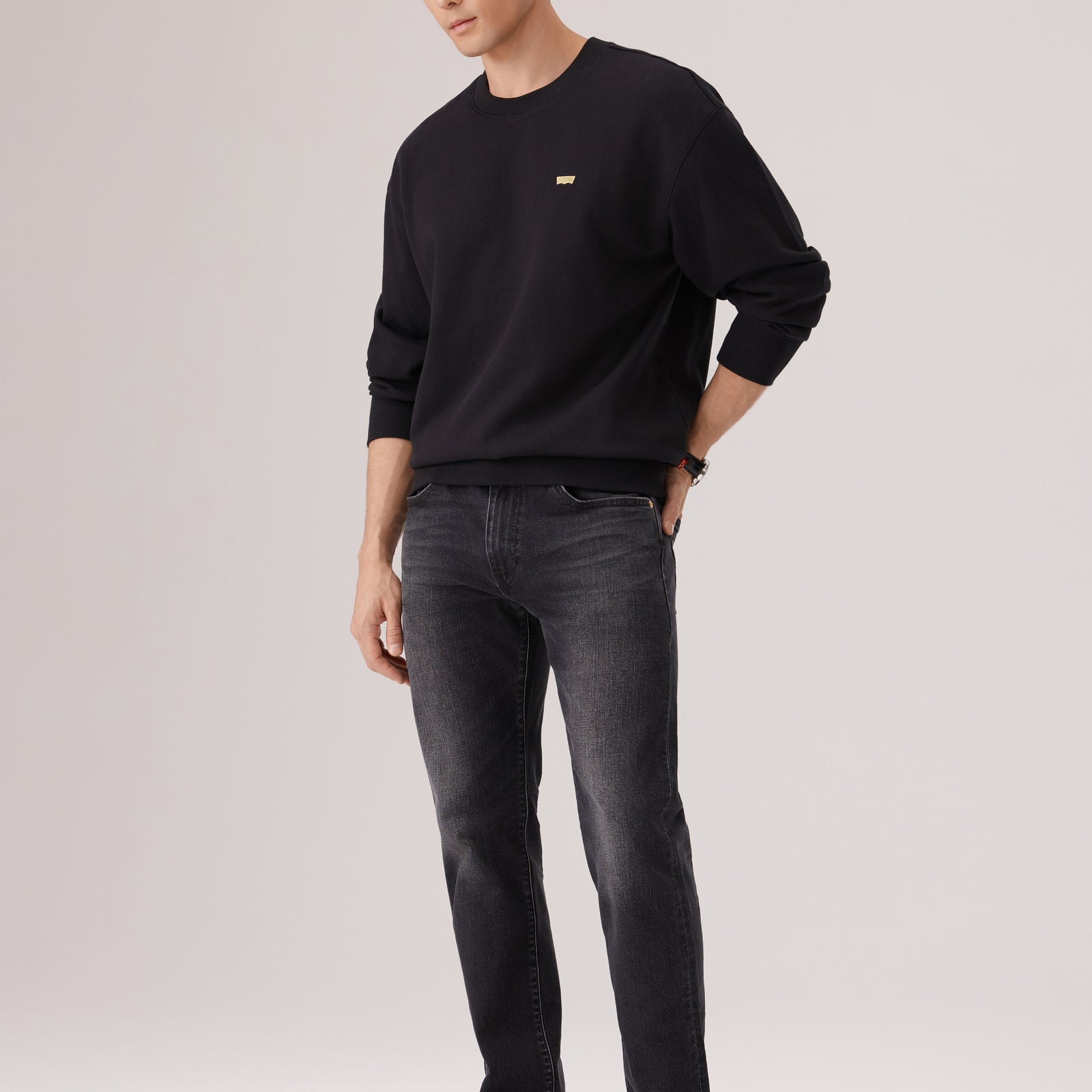 levi's® men's cny relaxed crew sweatshirt 006P50001XS- Black – Levi's Hong Kong