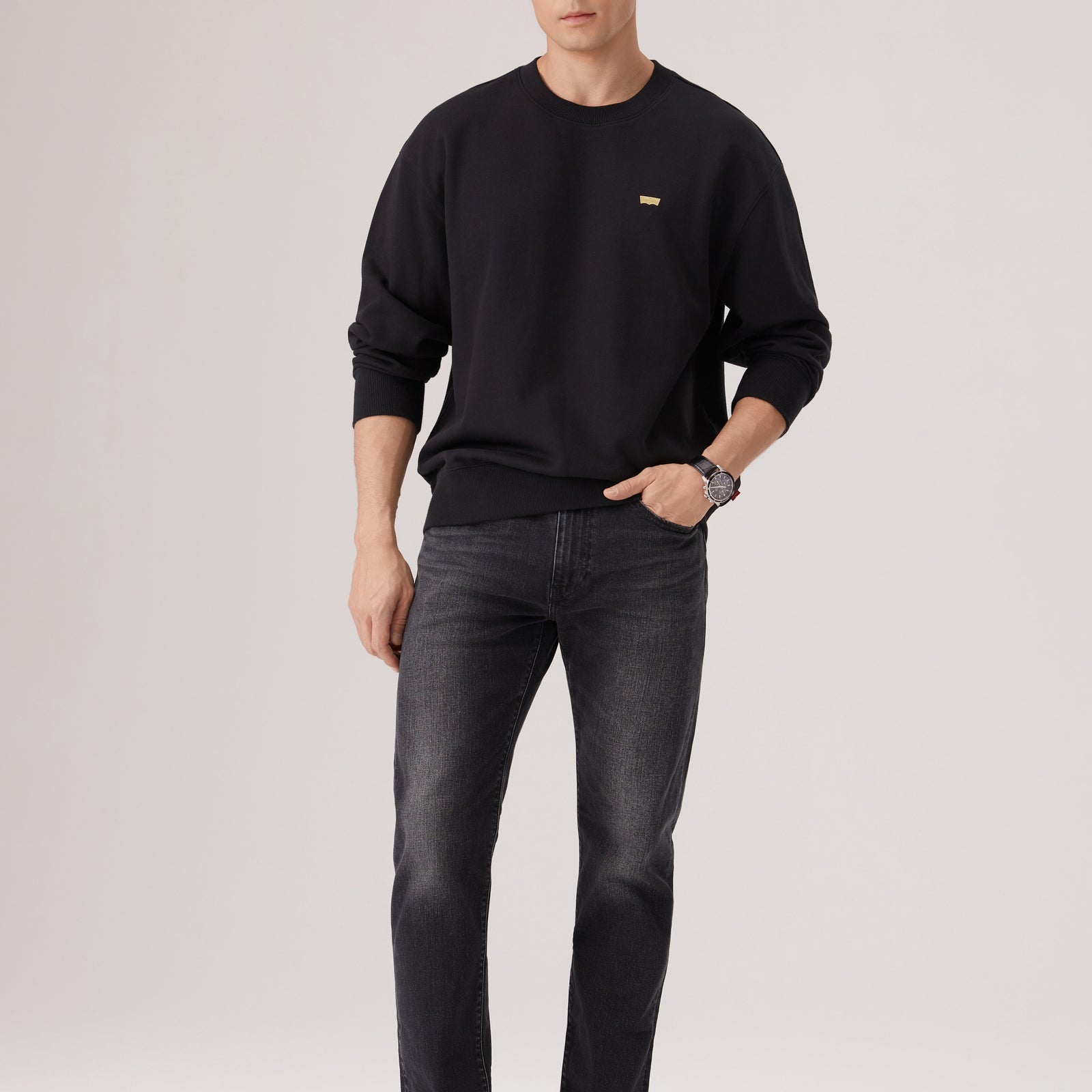 levi's® men's cny relaxed crew sweatshirt 006P50001XS- Black – Levi's Hong Kong