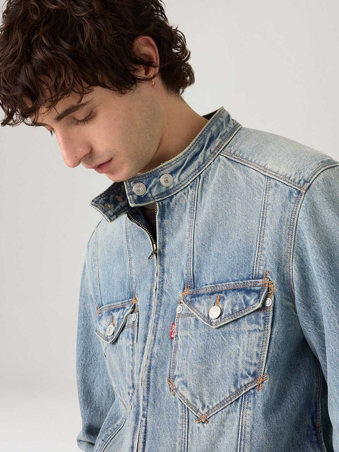 levi's® twisted moto 外套 | 男裝 008AS0002XS- Light Indigo  – Levi's 香港