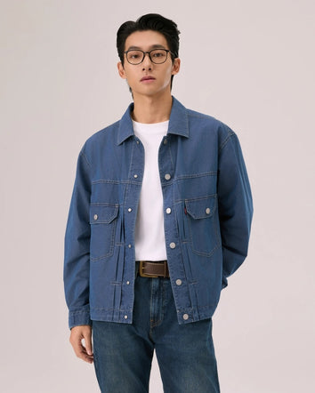  levi's® cool tech hooded type ii trucker 連帽牛仔外套 | 男裝 006PC0000S- Indigo  – Levi's 香港