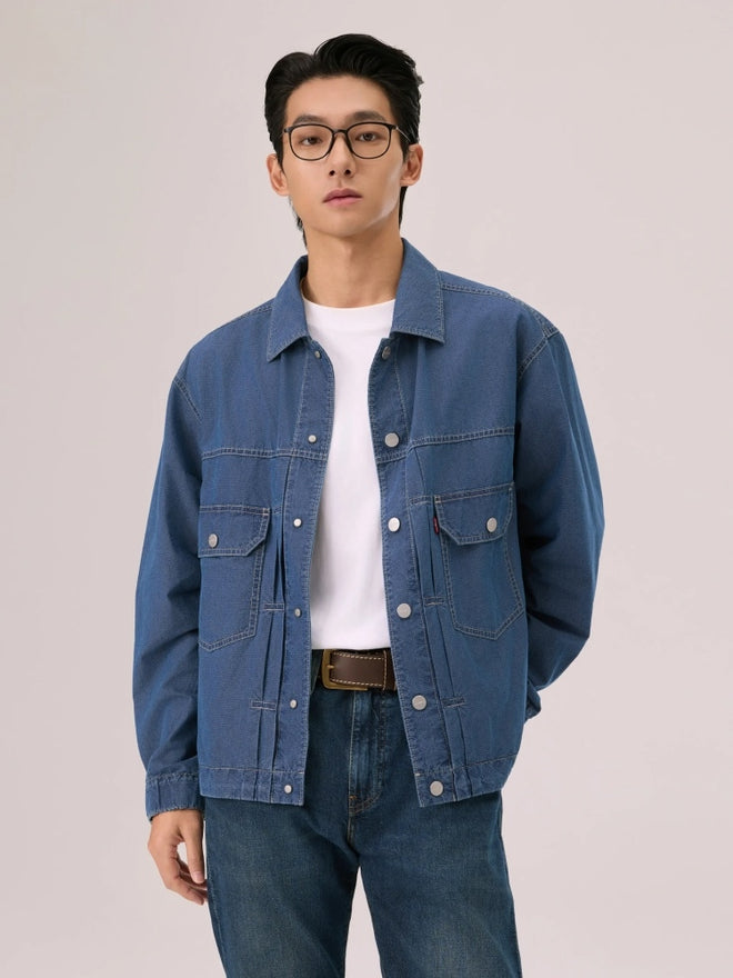  levi's® cool tech hooded type ii trucker 連帽牛仔外套 | 男裝 006PC0000L- Indigo  – Levi's 香港