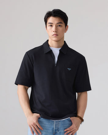  levi's® sorona® 涼感寬鬆 polo 恤 | 男裝 006P10002S- Black  – Levi's 香港