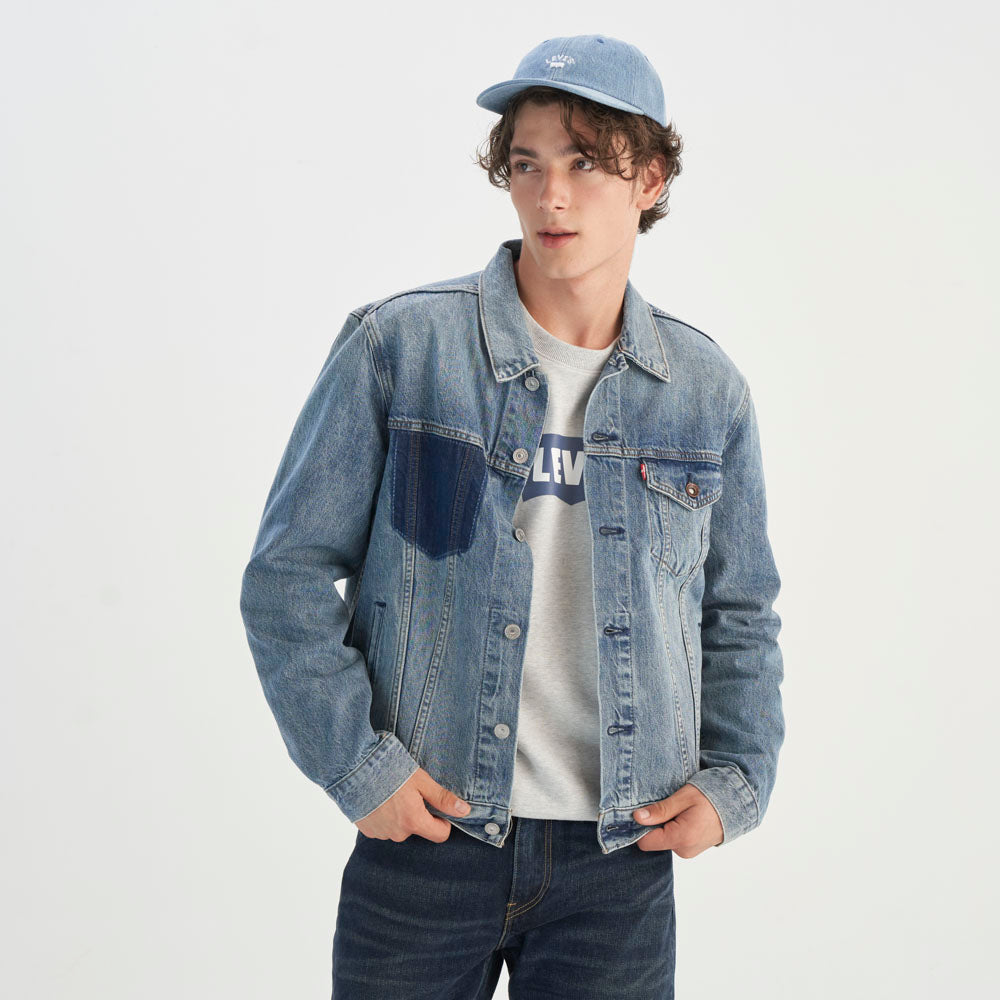 Levi's® Men's Vintage-Inspired Patchwork Denim Jacket