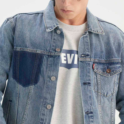 Levi's® Men's Vintage-Inspired Patchwork Denim Jacket