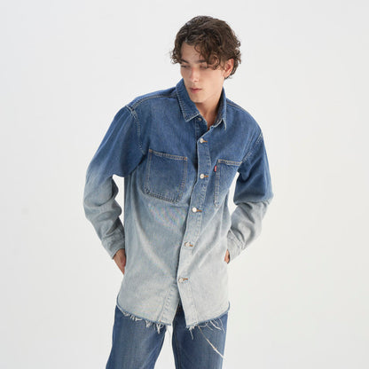 Levi's® 牛仔寬鬆剪裁漸變襯衫 | 男裝