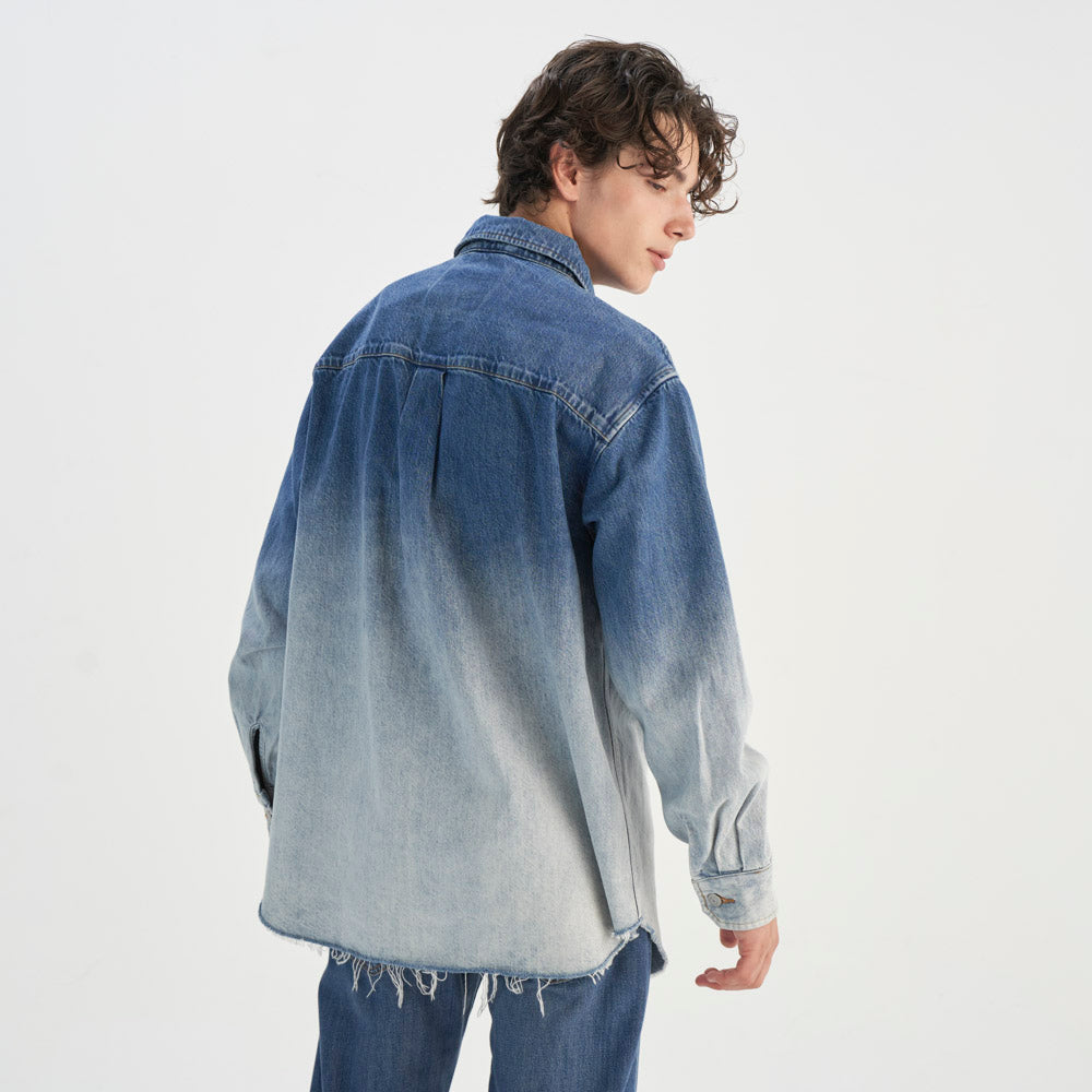 Levi's® 牛仔寬鬆剪裁漸變襯衫 | 男裝