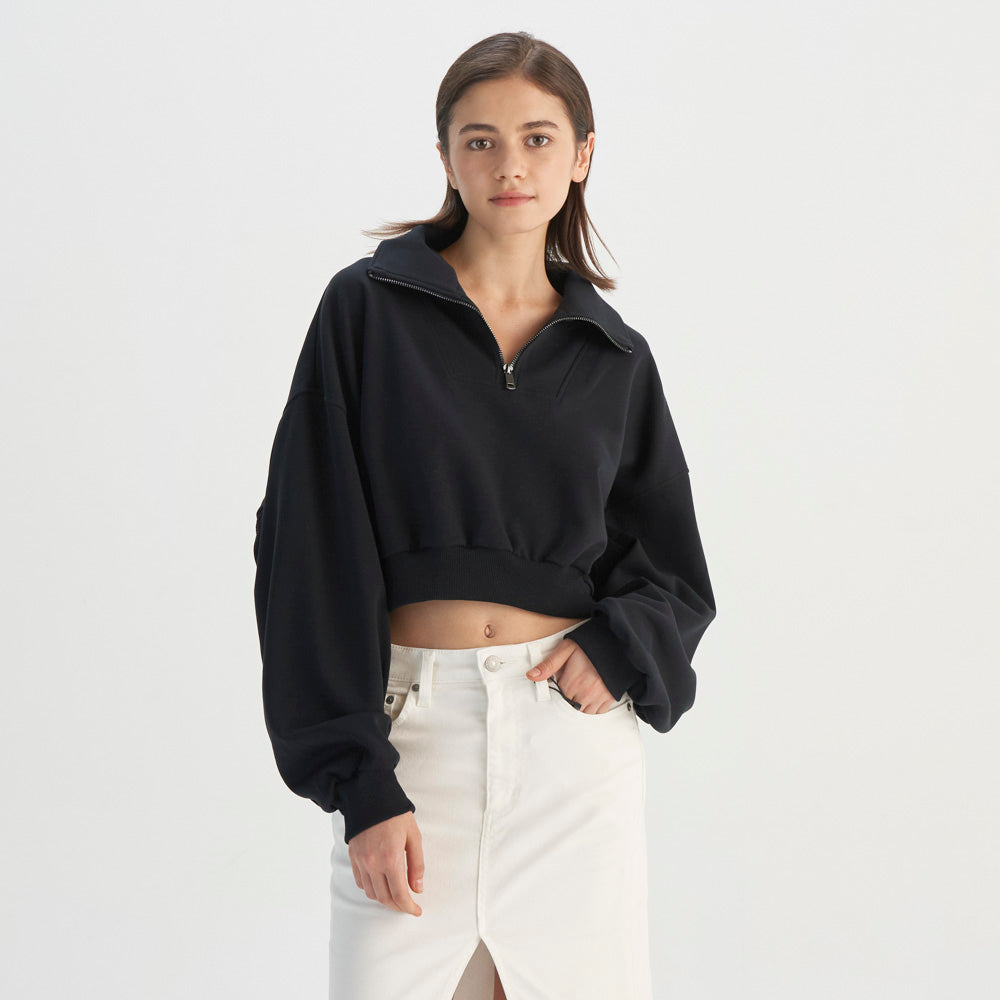levi's® 拉鍊短版衞衣| 女裝 0015T0000XXS- Black – Levi's 香港