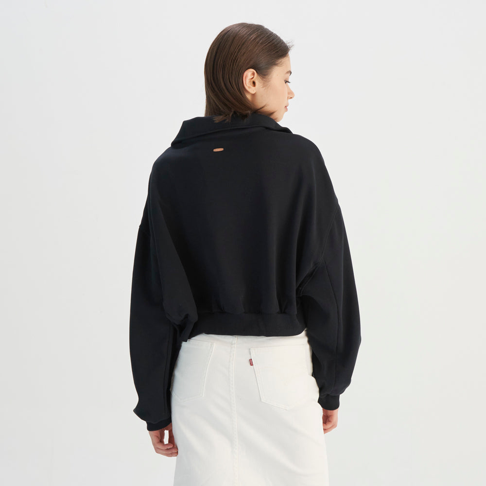 levi's® 拉鍊短版衞衣| 女裝 0015T0000XXS- Black – Levi's 香港