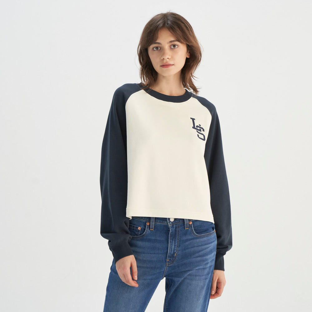 levi's® 拼色圖案運動衫 | 女裝 0016B0000XXS- Blue – Levi's 香港
