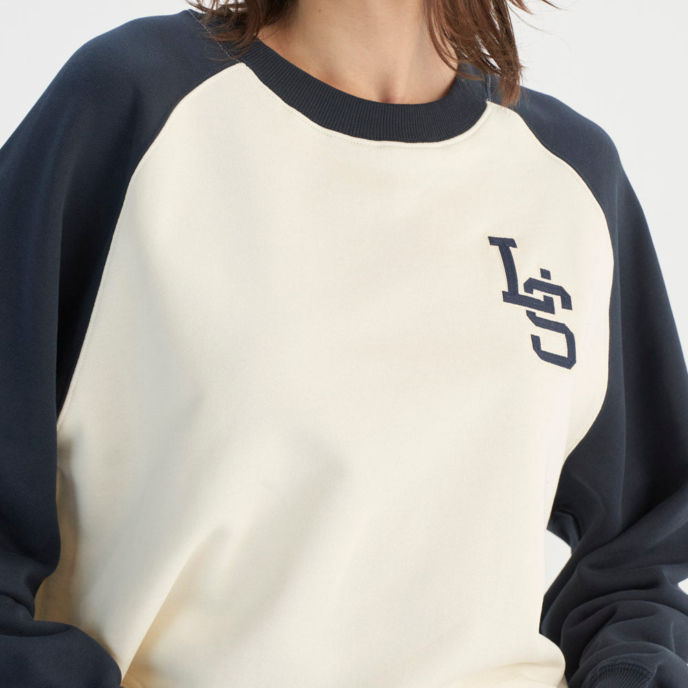 levi's® 拼色圖案運動衫 | 女裝 0016B0000XXS- Blue – Levi's 香港
