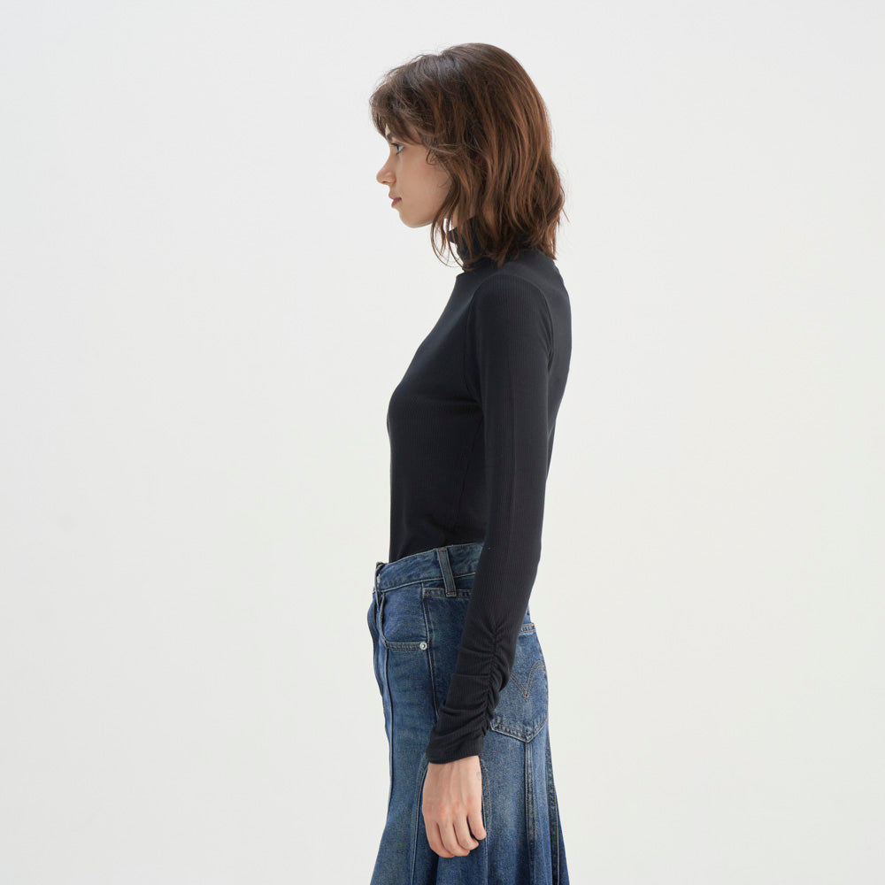 levi's® 黑色長袖高領上衣 | 女裝 001XT0000XS- Black – Levi's 香港