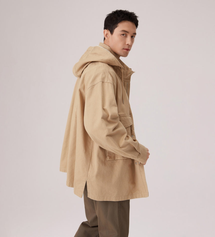 levi's® americana hood relaxed unlined jacket 006NR0000S- Beige – Levi's Hong Kong