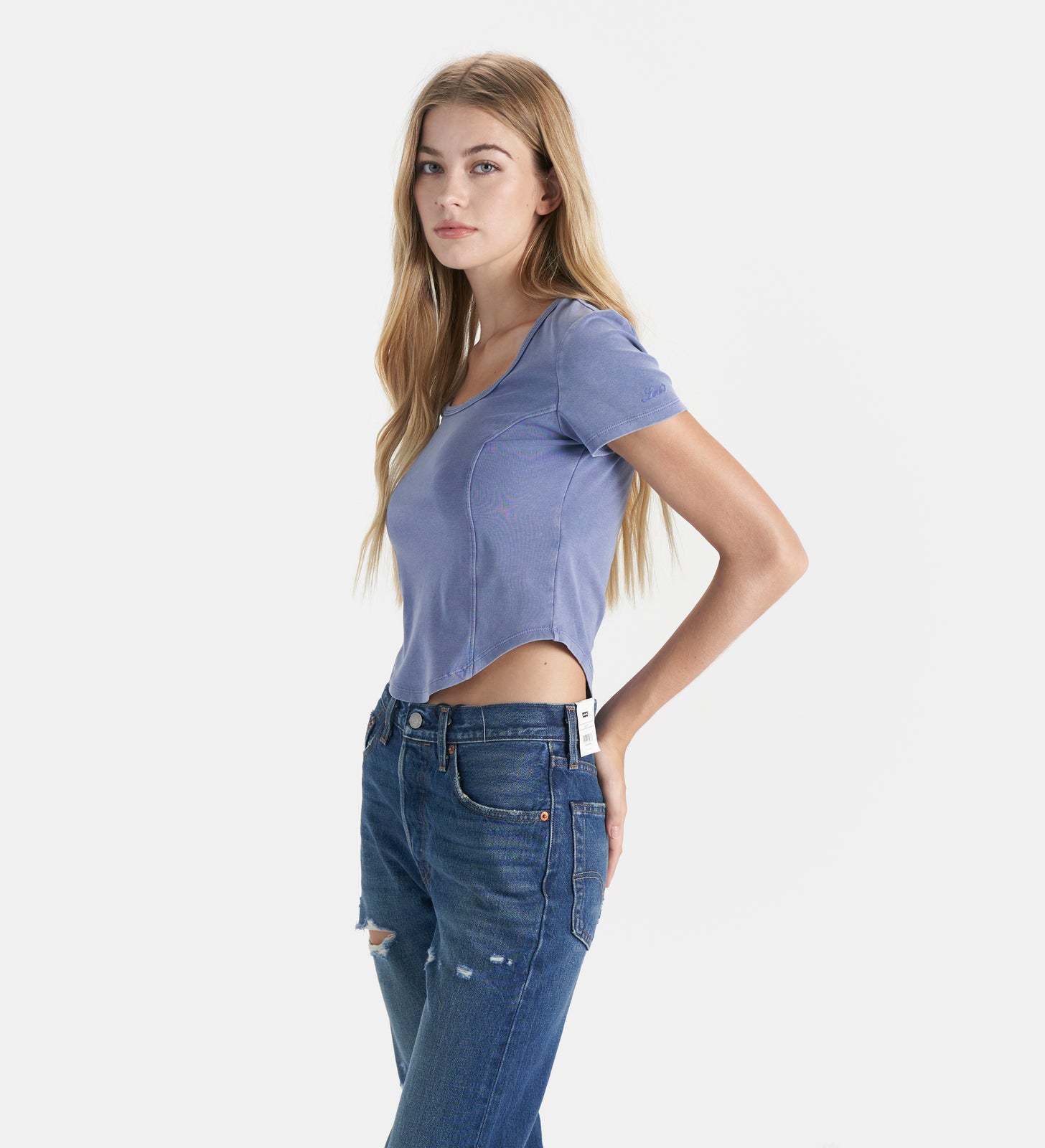 levi's® short sleeve t-shirt | women's 0019V0000S- Blue – Levi's Hong Kong