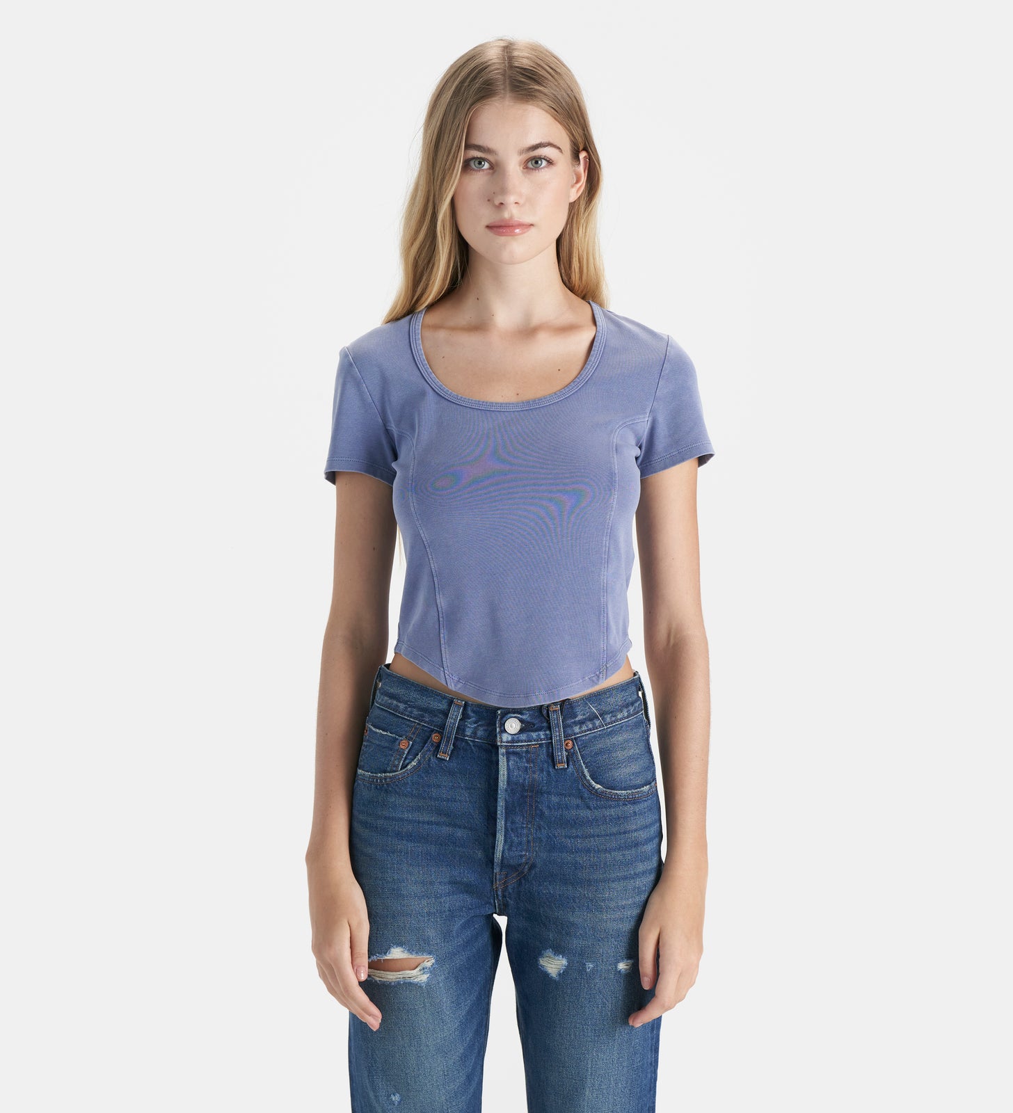 levi's® short sleeve t-shirt | women's 0019V0000S- Blue – Levi's Hong Kong