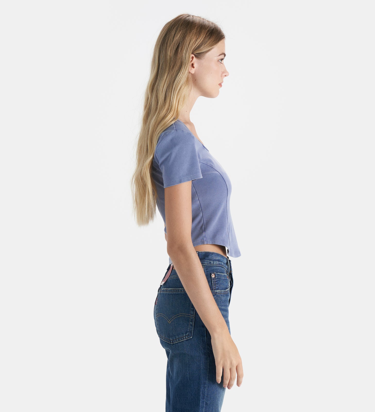 levi's® short sleeve t-shirt | women's 0019V0000S- Blue – Levi's Hong Kong