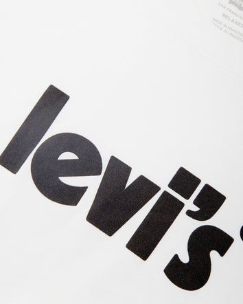 levi's® 鬆身短袖印花t-shirt | 男裝 161430390S- POSTER LOGO WHITE  – Levi's 香港