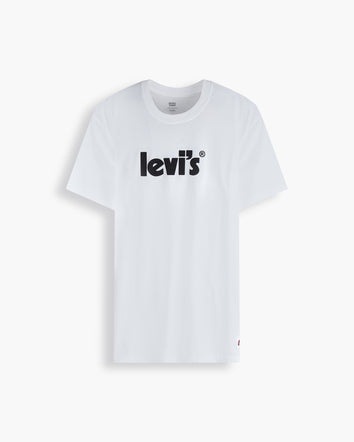 levi's® 鬆身短袖印花t-shirt | 男裝 161430390S- POSTER LOGO WHITE  – Levi's 香港
