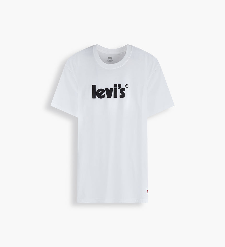 levi's® 鬆身短袖印花t-shirt | 男裝 161430390S- POSTER LOGO WHITE – Levi's 香港