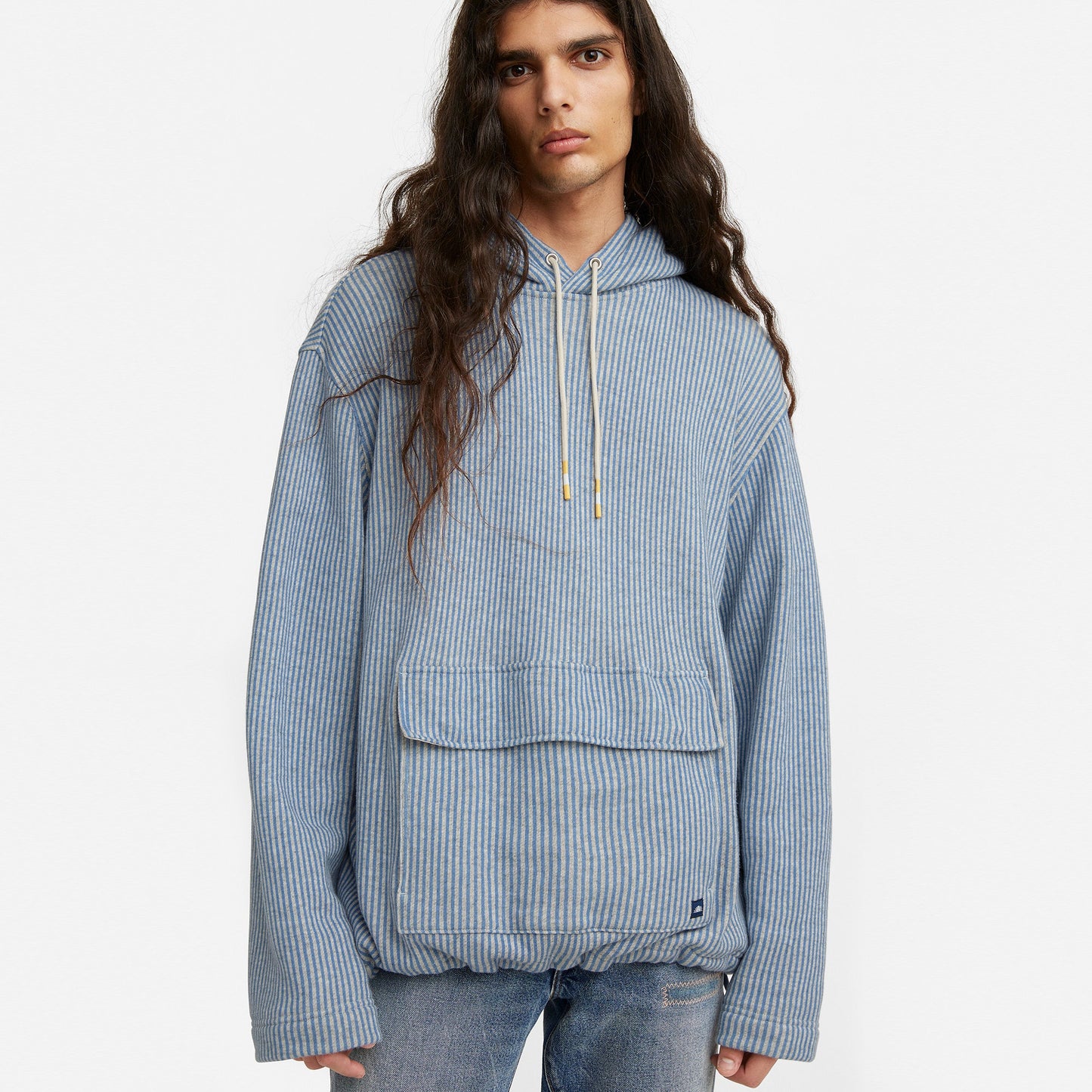 Levi’s® Made & Crafted®藍白直間連帽衛衣