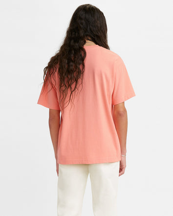 levi's® made & crafted® 粉色圓領寬鬆 tee 175910003L- PAPAYA PUNCH  – Levi's 香港
