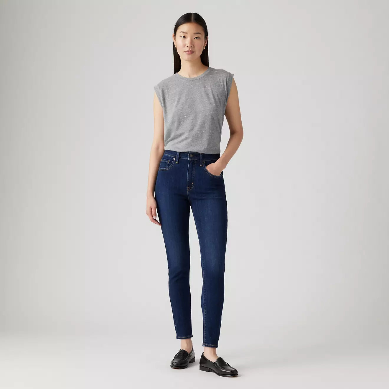 levi's® 721 高腰緊身牛仔褲 | 女裝 1888204342628 Dark Indigo – Levi's 香港