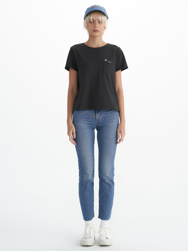 levi's® women's 724 high rise straight cool jeans 1888303302428 Light Indigo  – Levi's Hong Kong