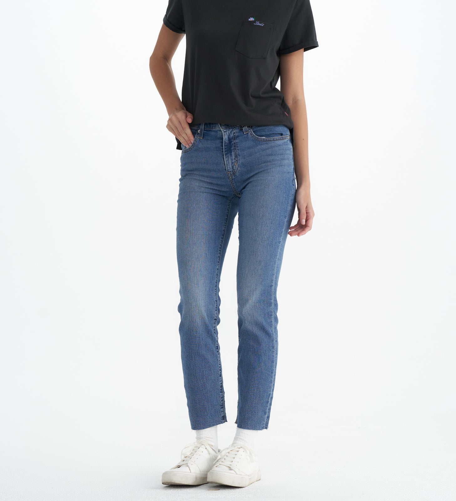 levi's® women's 724 high rise straight cool jeans 1888303302428 Light Indigo – Levi's Hong Kong