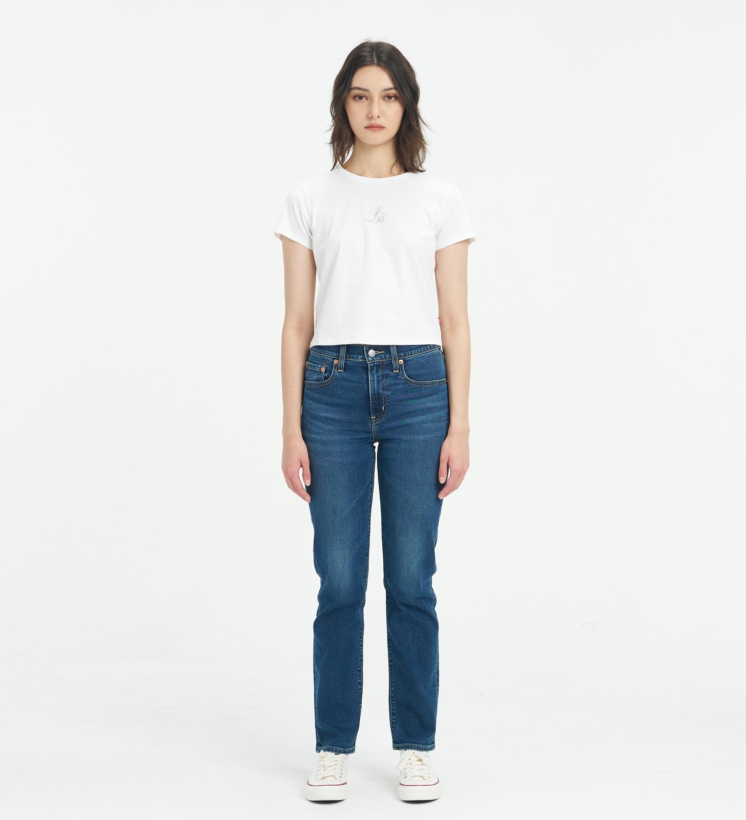 levi's® performance warm 724™ high-waisted straight jeans 1888304342830 Indigo – Levi's Hong Kong
