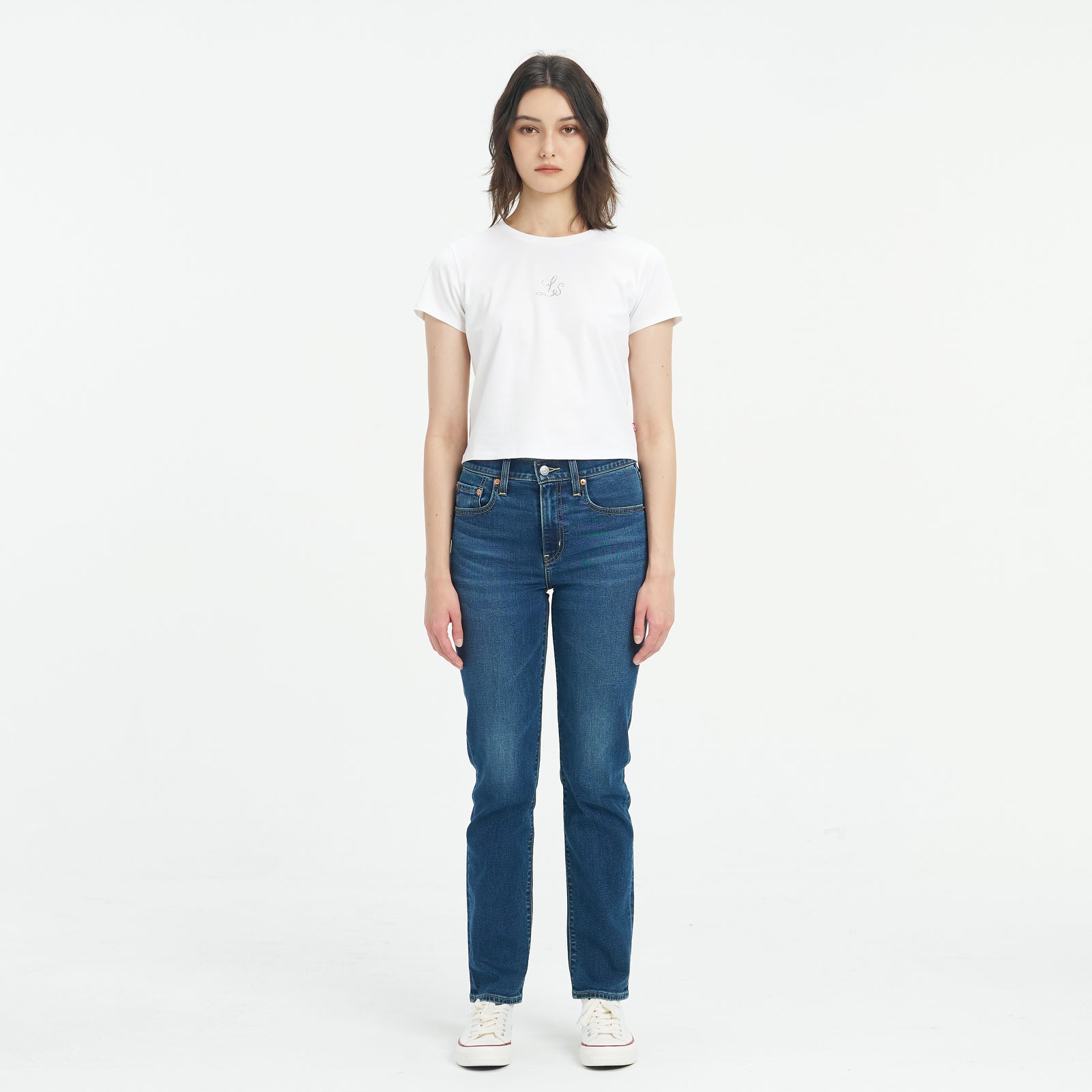 levi's® performance warm 724™ 高腰直筒牛仔褲|女裝 1888304342530 Indigo – Levi's 香港