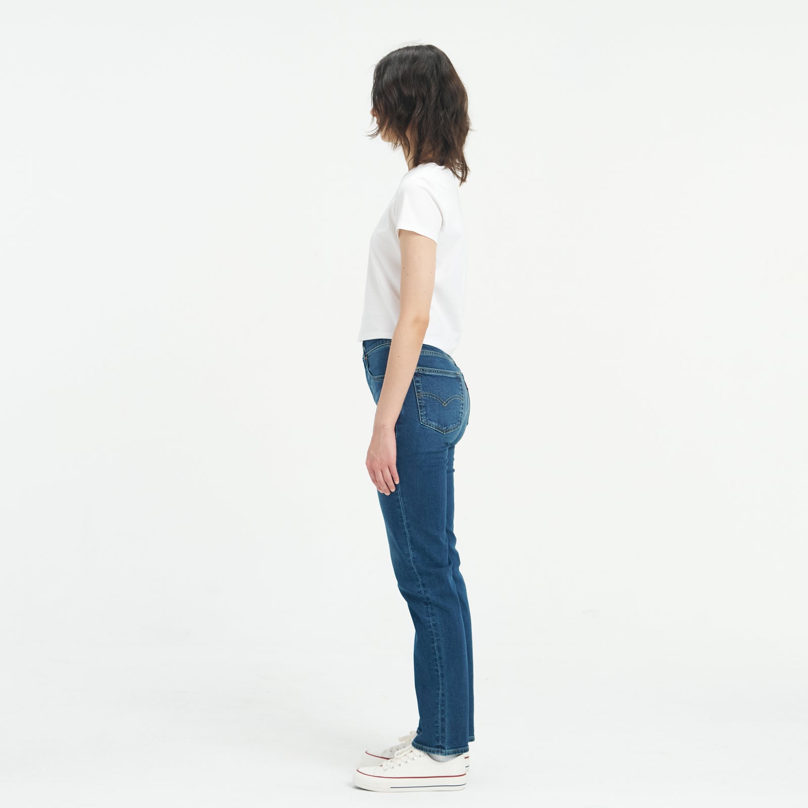 levi's® performance warm 724™ 高腰直筒牛仔褲|女裝 1888304342530 Indigo – Levi's 香港