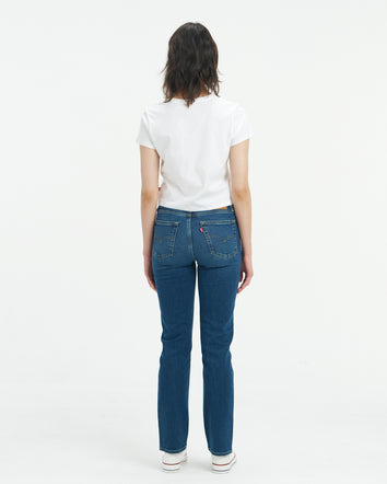 levi's® performance warm 724™ high-waisted straight jeans 1888304342530 Indigo  – Levi's Hong Kong