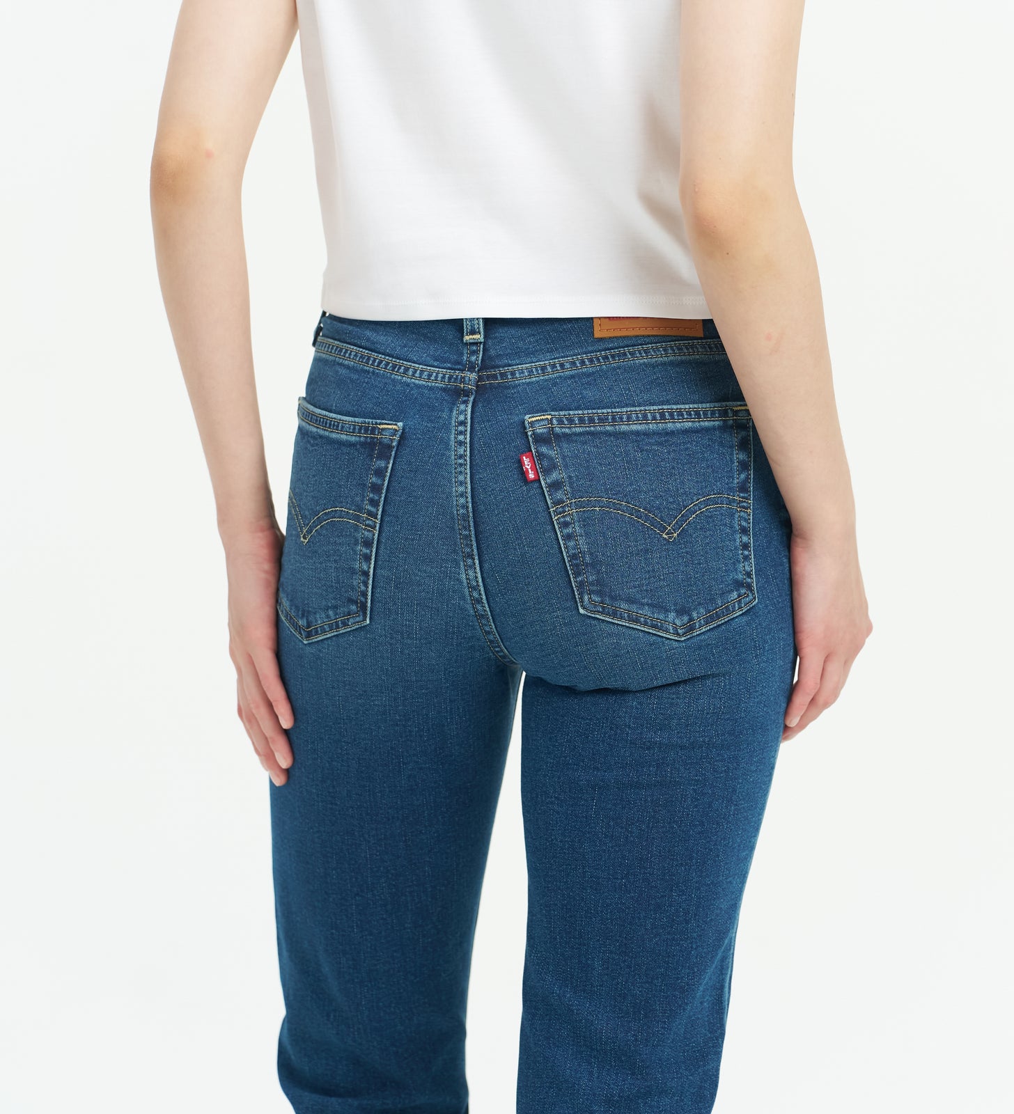 levi's® performance warm 724™ high-waisted straight jeans 1888304342830 Indigo – Levi's Hong Kong